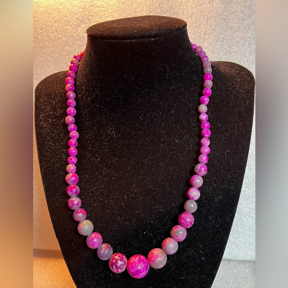 Three Elegant Multicolor Beaded Necklace Set - Picture 3 of 4